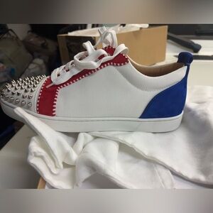 Christian Louboutin Louis Junior Spikes Multi-Color Sneakers